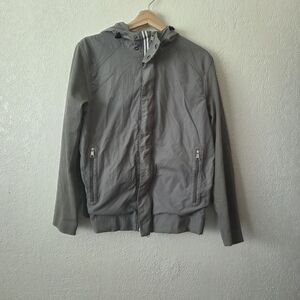 Banana Republic Gray Windbreaker Jacket